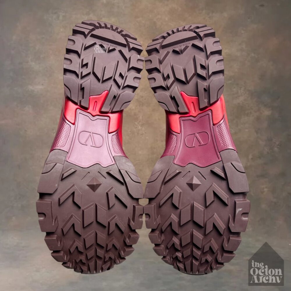Size 44 Valentino Garavani Climber Trainer 'Red' TSC20Y0 Pre-Owned - Picture 7 of 14